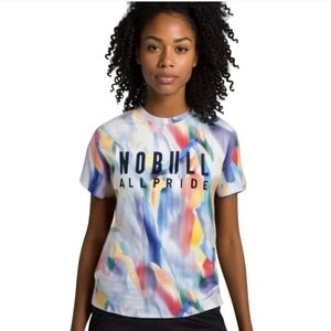 NWT Women's NOBULL Rainbow Short Sleeve Pride Cross Fit Workout T Shirt M